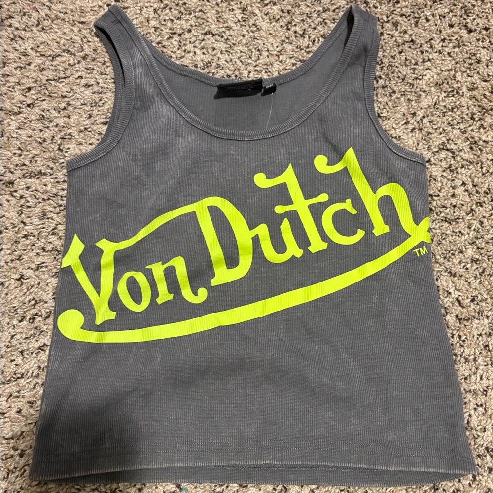 Von Dutch Gray Tank